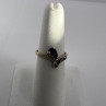 925 Sterling Silver Amethyst & Marcasite Ring Size 5.5