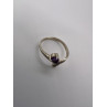 925 Sterling Silver With Amethyst & Marcasite Ring Size 5.5