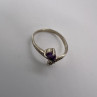 925 Sterling Silver Amethyst & Marcasite Ring Size 5.5