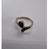 925 Sterling Silver With Amethyst & Marcasite Ring Size 5.5