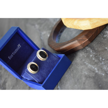 925 Sterling Silver Black Nephrite Classic Earrings