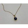 925 Sterling Silver Gold Plated Spinel & CZ Chain With Pendant