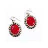 925 STERLING SILVER RUBY EARRINGS