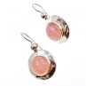 925 Sterling Silver Rose Quartz Earrings