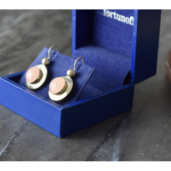 925 Sterling Silver Rose Quartz Earrings