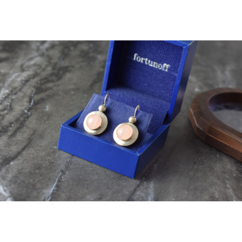 925 Sterling Silver Rose Quartz Earrings