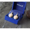 925 Sterling Silver Rose Quartz Earrings