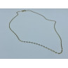 925 Sterling Silver Gold Plated Chain Italy  18.1 In
