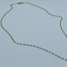 925 Sterling Silver Gold Plated Chain Italy 18.1 In