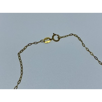 925 Sterling Silver Gold Plated Chain Italy  18.1 In