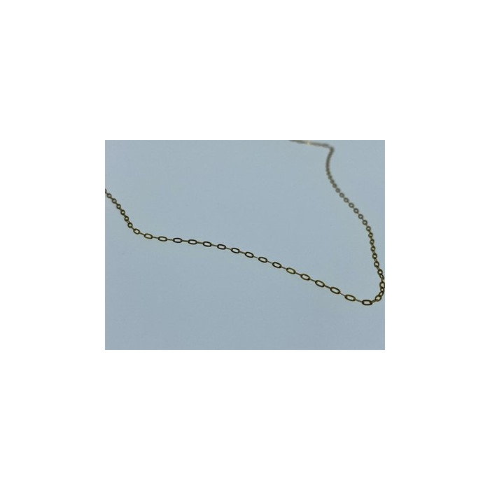 925 Sterling Silver Gold Plated Chain Italy  18.1 In