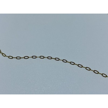 925 Sterling Silver Gold Plated Chain Italy  18.1 In