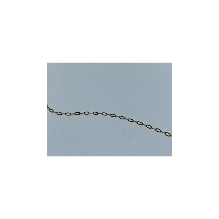 925 Sterling Silver Gold Plated Chain Italy  18.1 In
