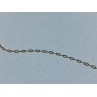 925 Sterling Silver Gold Plated Chain Italy  18.1 In