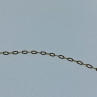 925 Sterling Silver Gold Plated Chain Italy 18.1 In