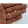925 Sterling Silver Gold Plated Chain Italy  18.1 In