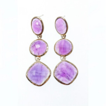925 Sterling Silver Tourmaline Earrings