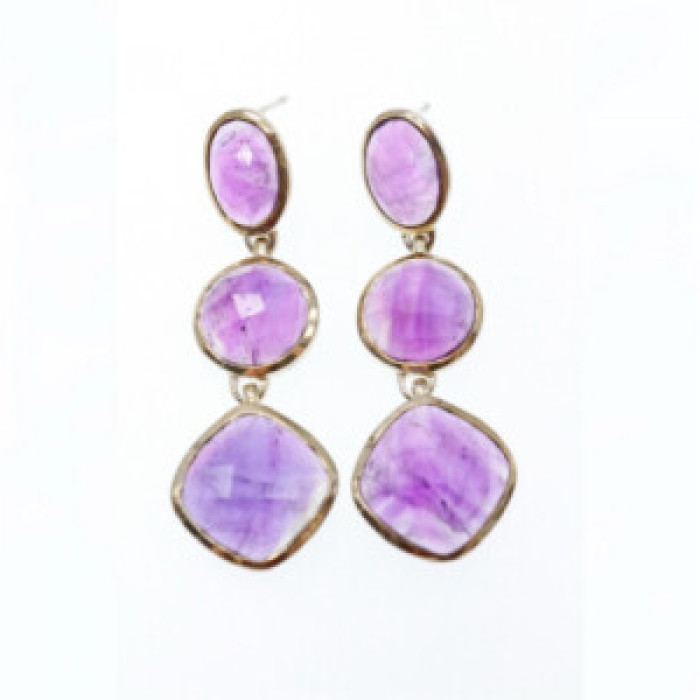 925 Sterling Silver Tourmaline Earrings