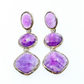 925 Sterling Silver Tourmaline Earrings