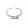 925 Sterling Silver White Topaz Ring Size 6.5