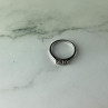 925 Sterling Silver White Topaz Ring Size 6.5
