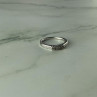925 Sterling Silver White Topaz Ring Size 6.5