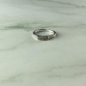 925 Sterling Silver White Topaz Ring Size 6.5