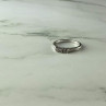 925 Sterling Silver White Topaz Ring Size 6.5