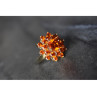 925 Sterling Silver Orange CZ Ring Size 8