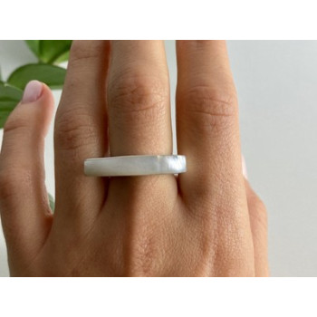 925 STERLING SILVER MOTHER OF PEARL RING SIZE 8.5