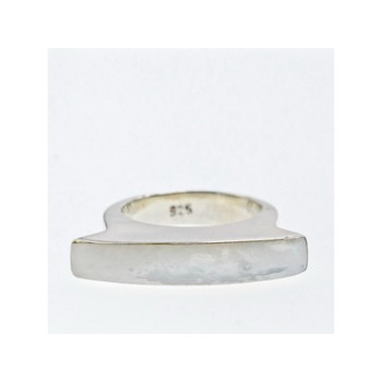 925 STERLING SILVER MOTHER OF PEARL RING SIZE 8.5