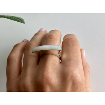 925 STERLING SILVER MOTHER OF PEARL RING SIZE 8.5