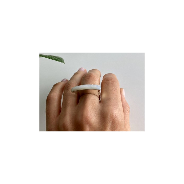 925 STERLING SILVER MOTHER OF PEARL RING SIZE 8.5