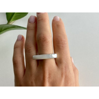 925 STERLING SILVER MOTHER OF PEARL RING SIZE 8.5