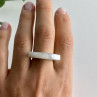 925 Sterling Silver Mother OF Pearl Ring Size 8.5