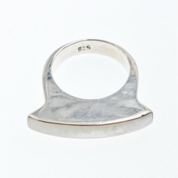 925 Sterling Silver Mother OF Pearl Ring Size 8.5