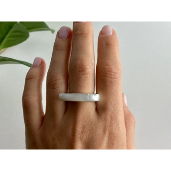 925 STERLING SILVER MOTHER OF PEARL RING SIZE 8.5