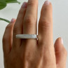 925 Sterling Silver Mother OF Pearl Ring Size 8.5