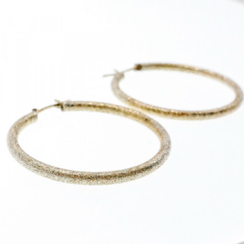 925 Sterling Silver Hoop Earrings Italy