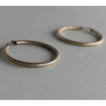 925 Sterling Silver Hoop Earrings Italy