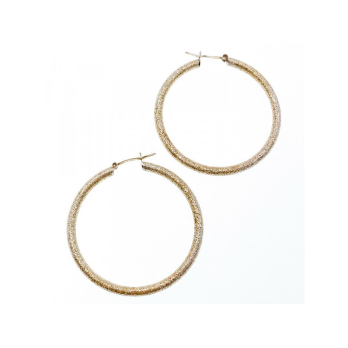 925 Sterling Silver Hoop Earrings Italy