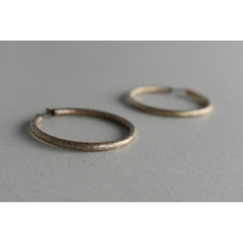 925 Sterling Silver Hoop Earrings Italy