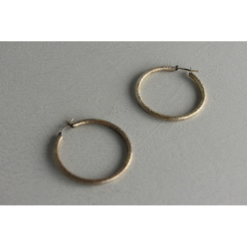 925 Sterling Silver Hoop Earrings Italy