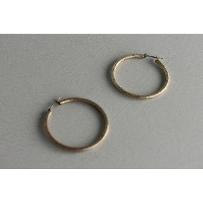 925 Sterling Silver Hoop Earrings Italy