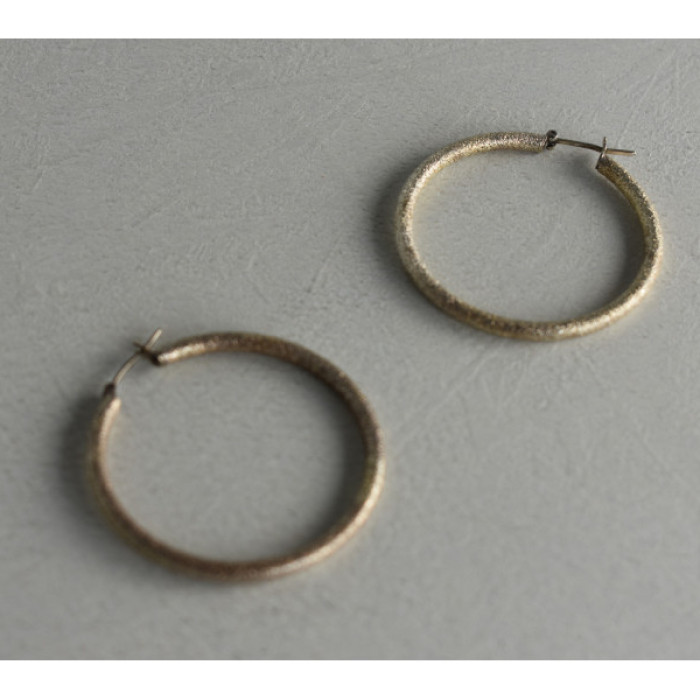 925 Sterling Silver Hoop Earrings Italy