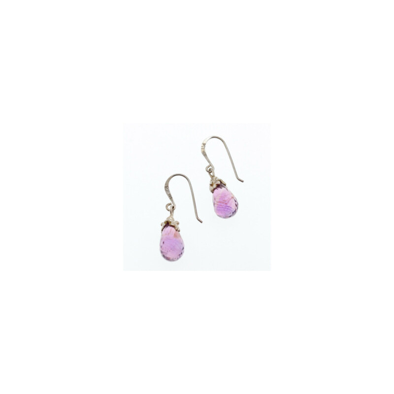 925 STERLING SILVER AMETHYST EARRINGS