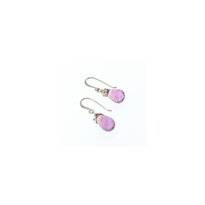 925 STERLING SILVER AMETHYST EARRINGS