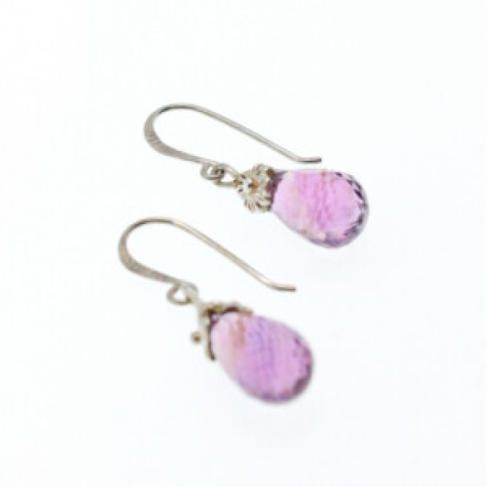 925 Sterling Silver Amethyst Earrings