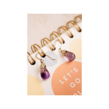 925 STERLING SILVER AMETHYST EARRINGS