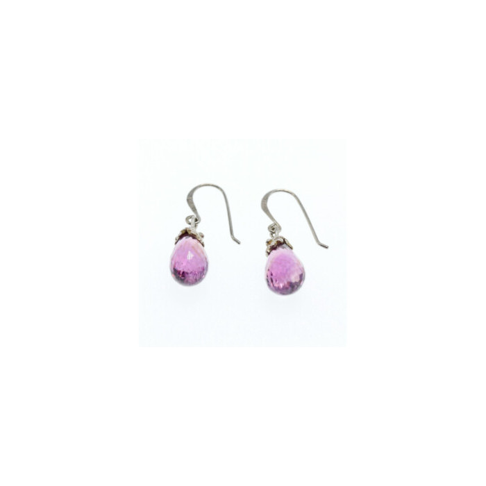 925 STERLING SILVER AMETHYST EARRINGS
